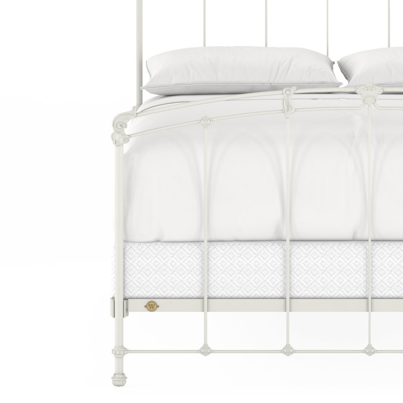 162 Cottage Bed | Complete Standard, Matte White, Queen