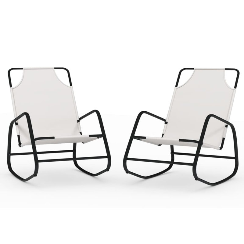 Darweshi Steel Outdoor Chair, Cream