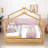 Wood Daybed with Twin Size Trundle, Legs and Slats-824170342-824170343