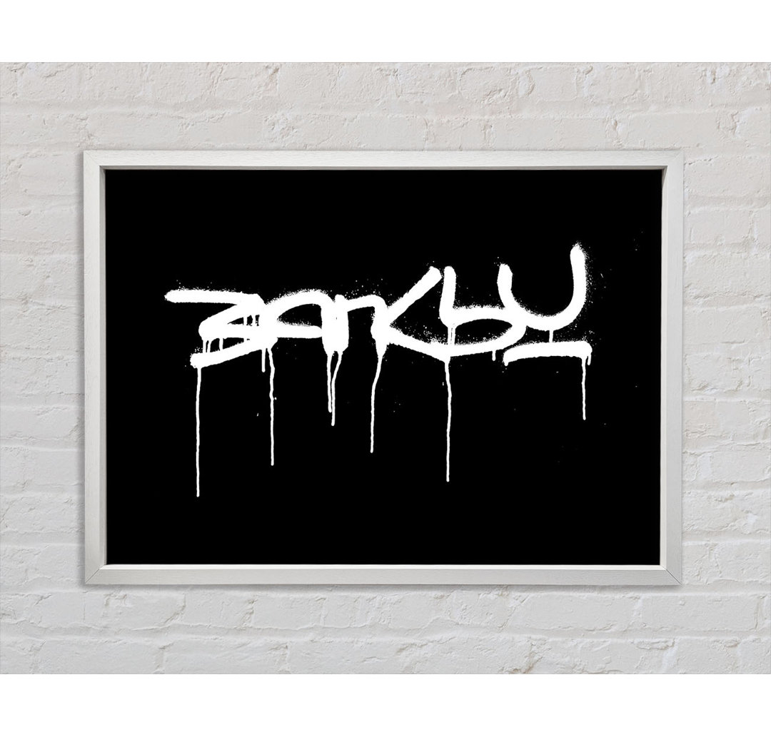 Banksy Schwarz - Druck