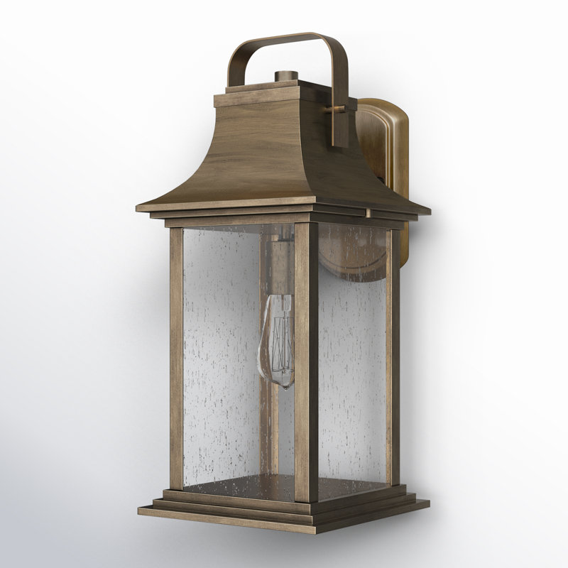 Sereia Aluminum Wall Light, Bronze, 19" H x 8.5" W x 9.5" D