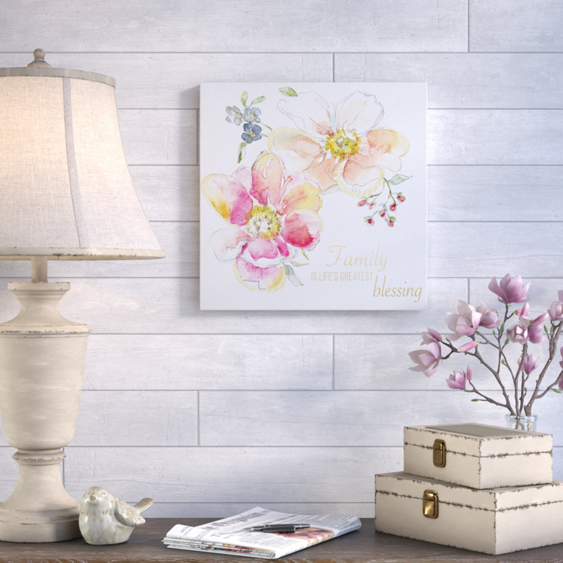 Bénédiction de famille-impression sur toile, H 16 po x l 16 po x P 1,5 po, Toile tendue