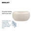 Concrete Effect Bowl Planter, Frostproof Outdoor Plant Pot, Garden Planter with Drainage Holes, Bonsai Pot, Shallow Planter with Mesh Pattern-1755648008-1755648005