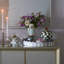 Sterling Check Glass Vase