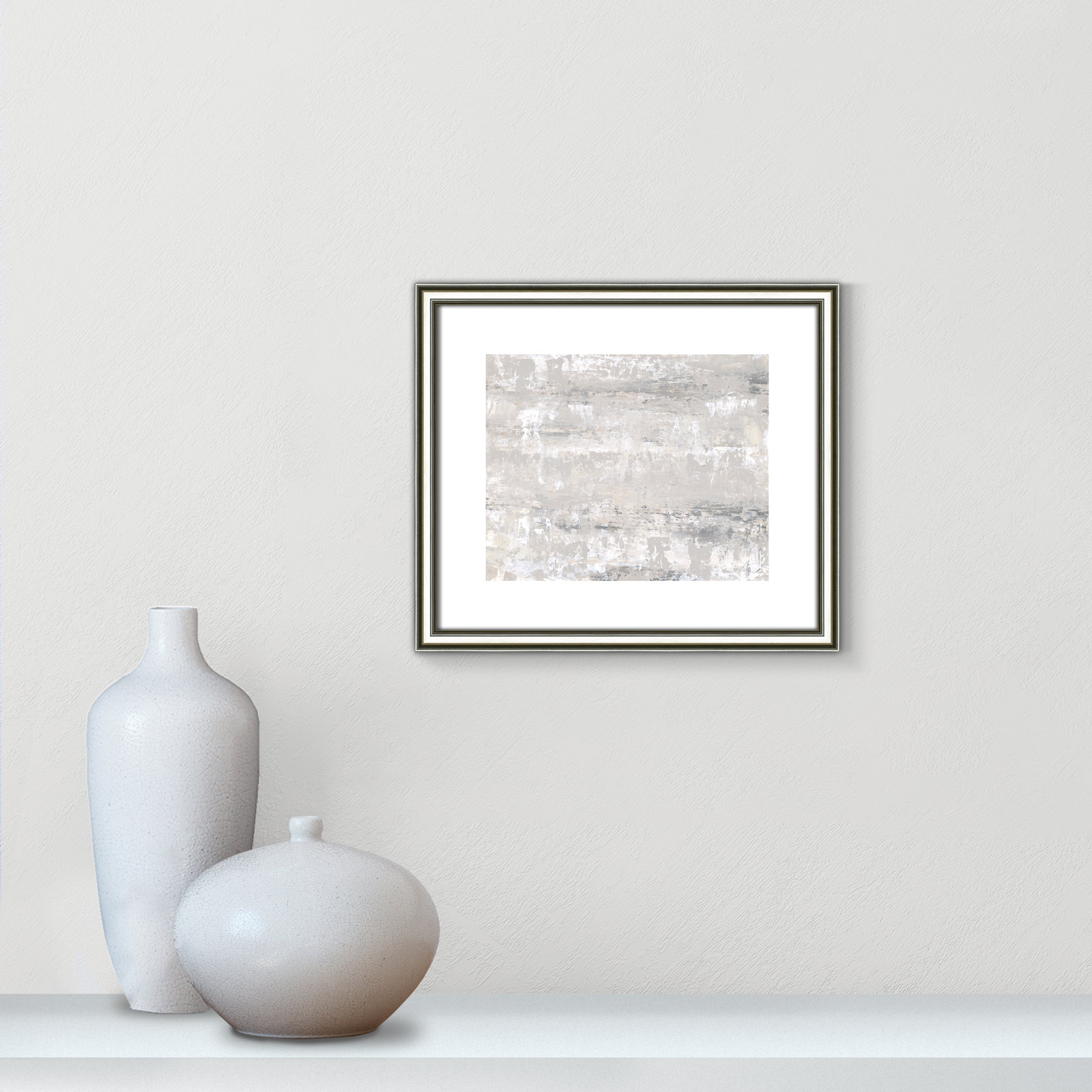 Tryston "Desert Winds" Print by Filippo Ioco, 13" H x 15" W x 0.88" D, Silver Framed Paper