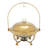 7.26Qt Gold Round Chafing Dish Buffet Warmers Sets