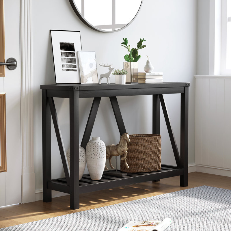 Natira 45.3'' Console Table, Black