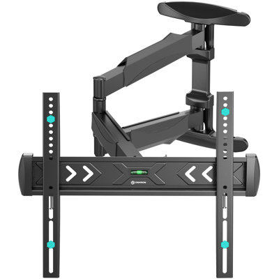 Support mural Onkron pour téléviseur de 40 à 75 pouces jusqu'à 77 lb, pivotant et inclinable, bras articulé Vesa 100 x 100 - 400 x 400, support de télévision en coin noir