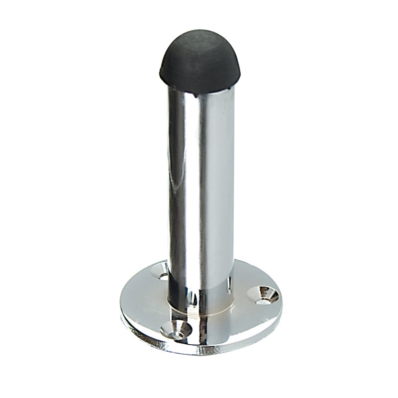Kennedale Brass Skirting Fixed Door Stop, Polished Brass