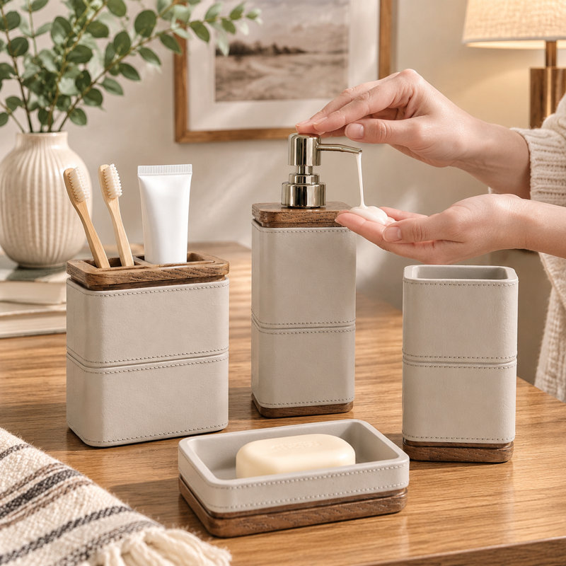 4 boîtes-cadeaux en résine pour les accessoires essentiels