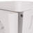 Adelaine 4-Tier Folding Narrow Storage Cabinet, 168 QT Stackable Plastic Storage Organizer with Magnetic Doors, Adjustable Shelves and Wheels-1602165557