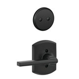 Inactive Interior Latitude Lever Greenwich Rosette Dummy Entry Set (Exterior Portion Sold Separately)