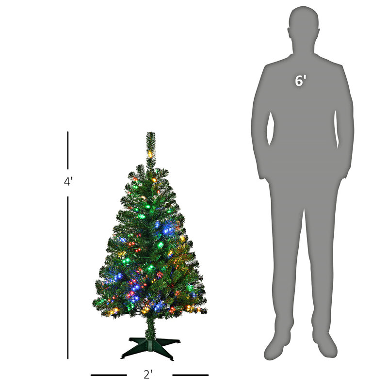 Grand arbre de Noël artificiel pré-éclairé, 3'11"