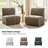 Shalon 84" Modern Chenille 6-Piece Modular Channel Tufted Living Room Sets-715435412