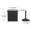 Table d'appoint carrée en osier de 20 po avec support pour parasol Sunjoy-1116682046
