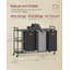 Metal Rolling Laundry Basket with Handles
