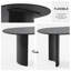 Oval Wood Dining Table with 2 Legs-1611329678-1611329672