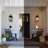 3-Light Square Lantern Outdoor Wall Sconce