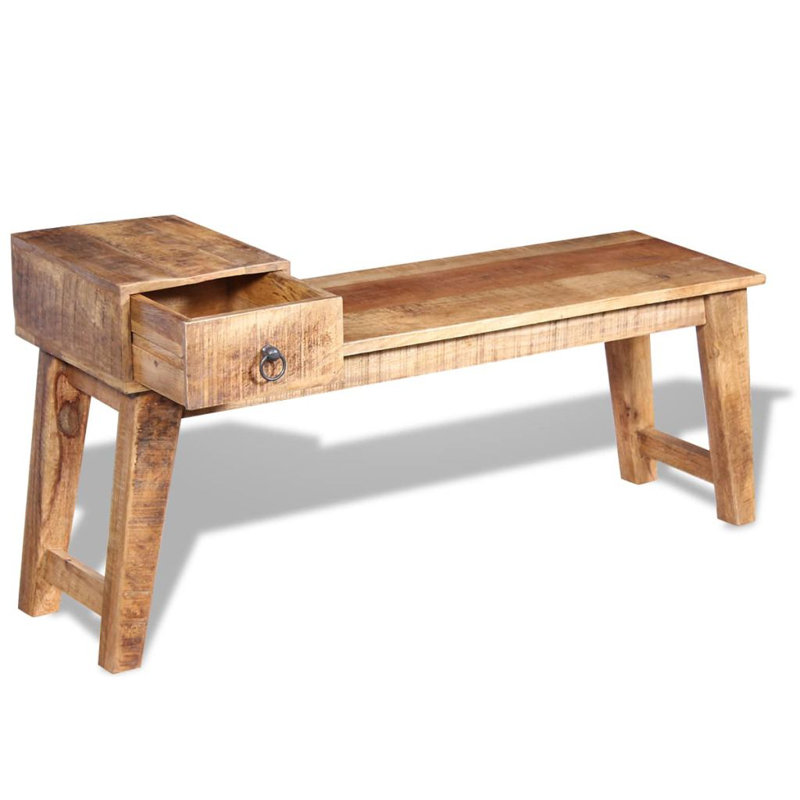 Kelsie Solid Wood Storage Bench