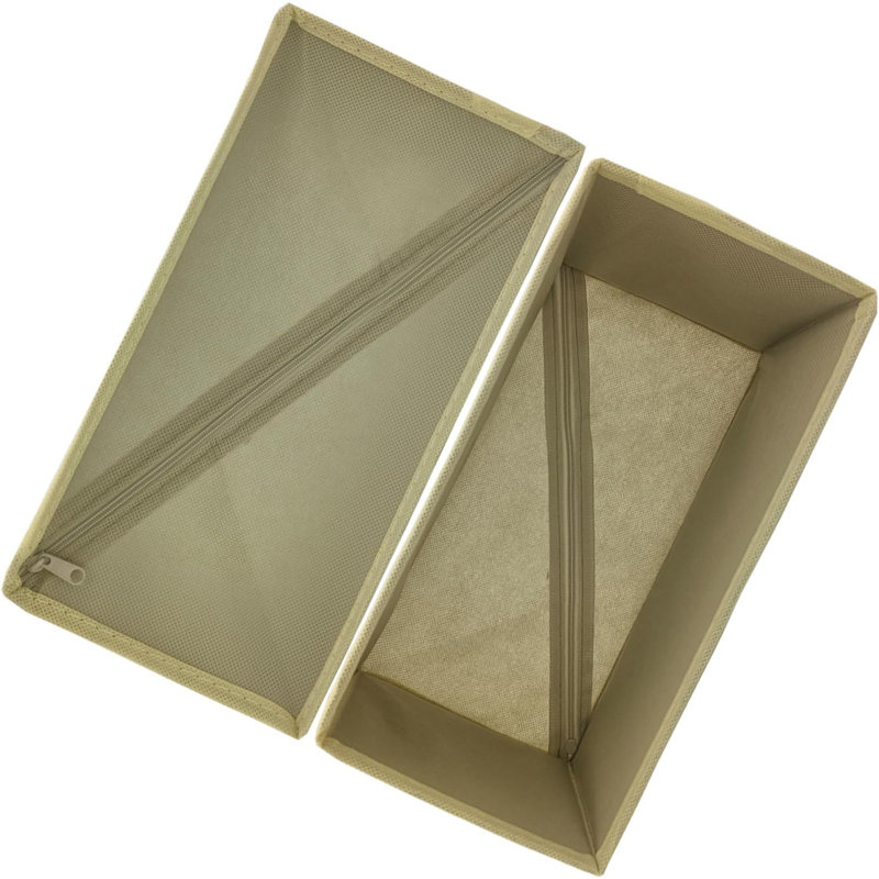 3-pack Khaki Drawer Organizers Storage Boxes