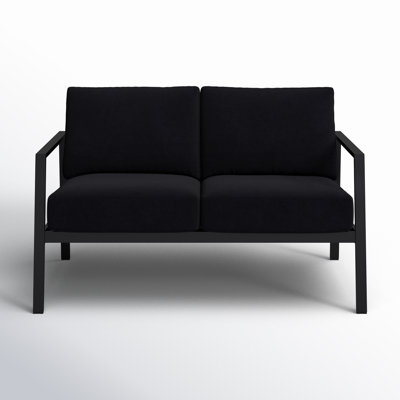 Armando 51” Aluminum Outdoor Loveseat with Sunbrella Cushions