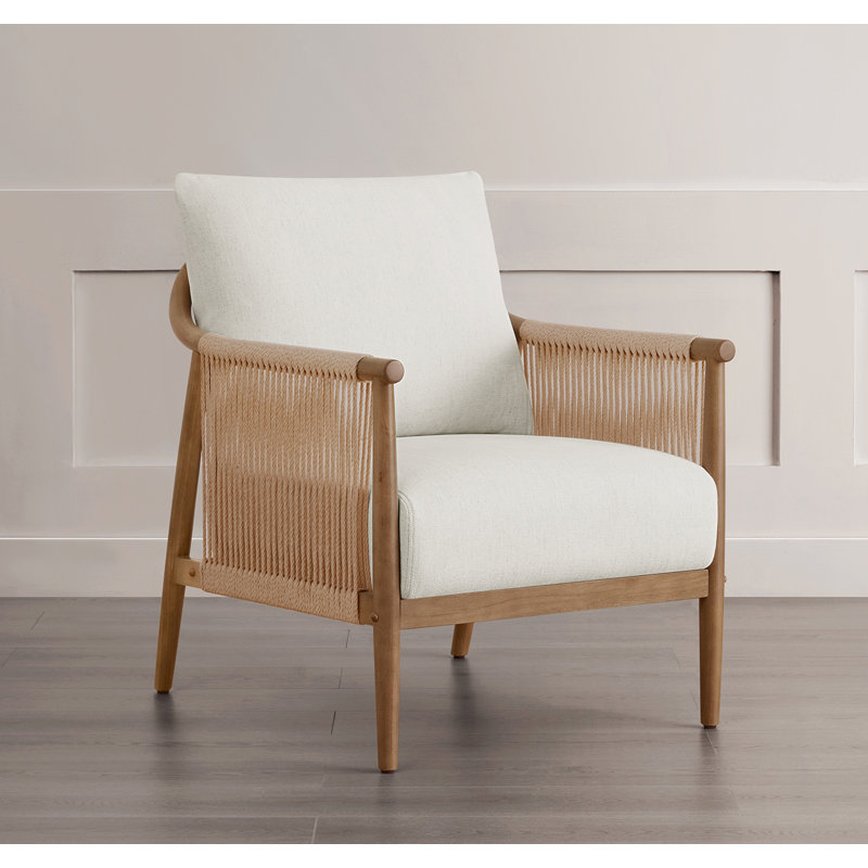 Upholstered Armchair, Linen