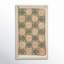 Décoration murale abstraite boîte rectangulaire rectangulaire avec corde en damier