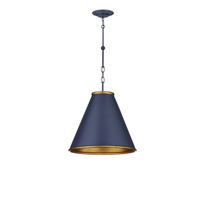 Luminaire suspendu conique à 1 lumière Pierrepont