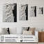 «White and Black Tranquility Unleashed I», art mural encadré en marbre abstrait-787745984-787746014