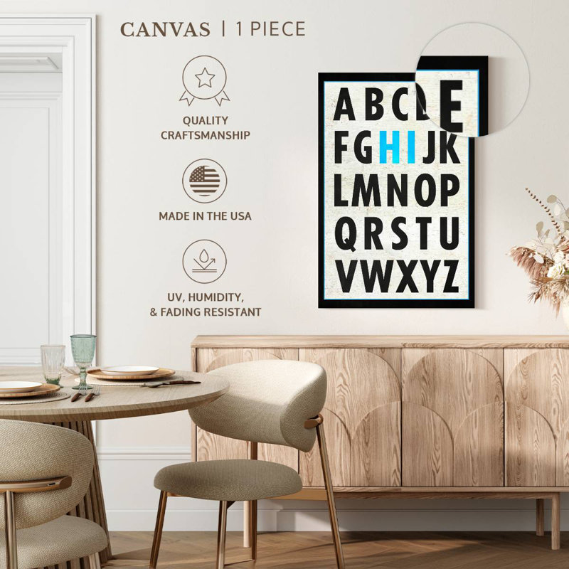 Hi Alphabet, 24" H x 16" W