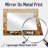 Brown Earth Roots Of Wildflowers I - Floral Accent Wall Mirror - Printed On Metal-457044361