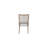 54" Round Expandable Table 4 Chairs And Cement Top Server 6PC