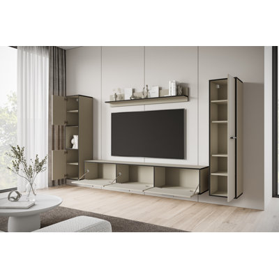 Unfinished Entertainment Centre for TVs up to 78" with Fireplace Included