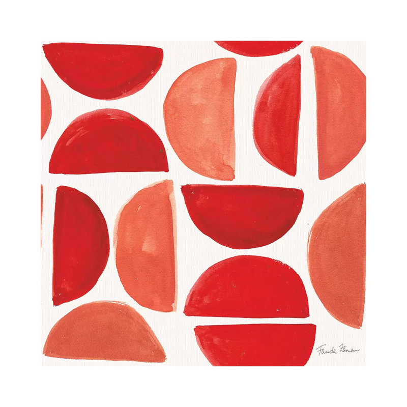 Neighborhood Holiday Pattern Iiia by Farida Zaman - Wrapped Canvas Painting, 30.48 cm H x 30.48 cm W