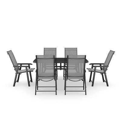 Brinley 6 - Person Patio Dining Set with Rectangular Table