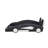 Twin Size Race Car-Shaped Platform Bed With Wheels,Black-1016200719