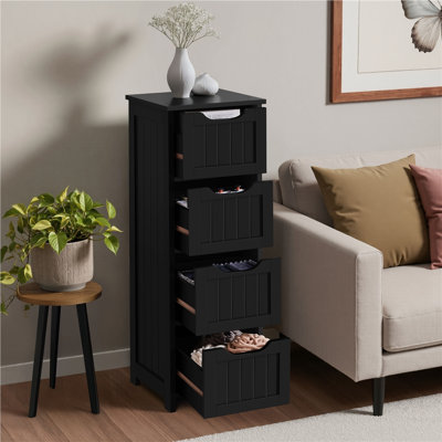 Armoire de salle de bain autoportante l 11,8 po x H 32,3 po x P 11,8 po Auryon