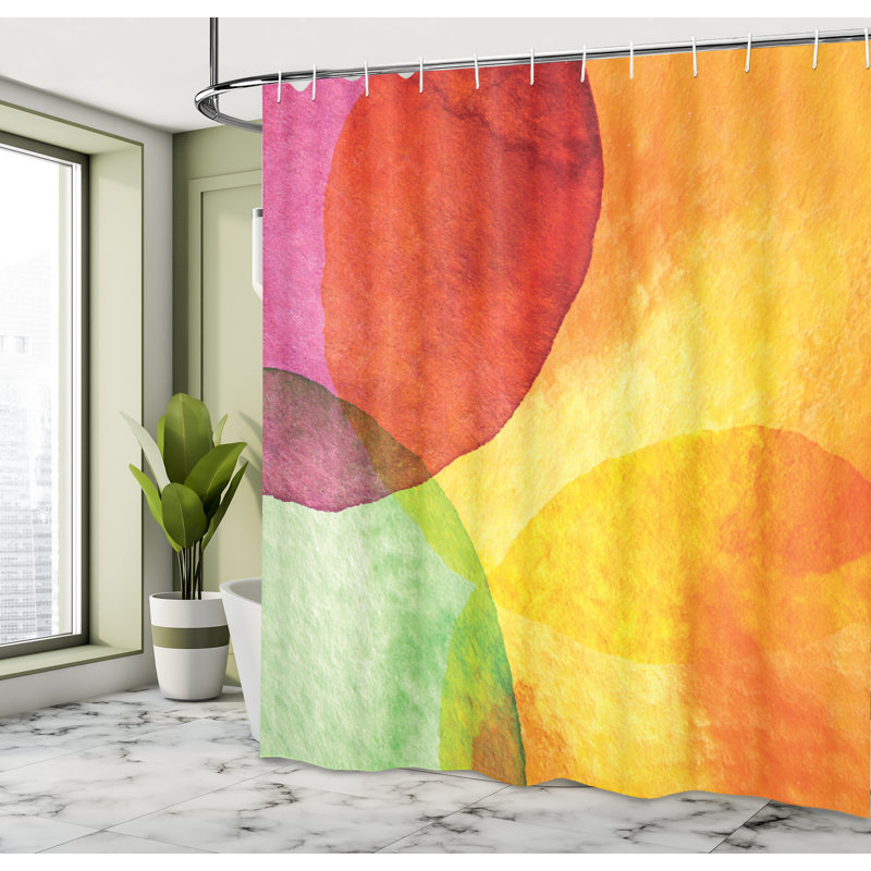 Ensemble de rideau de douche + crochets, H 75 po x l 69 po