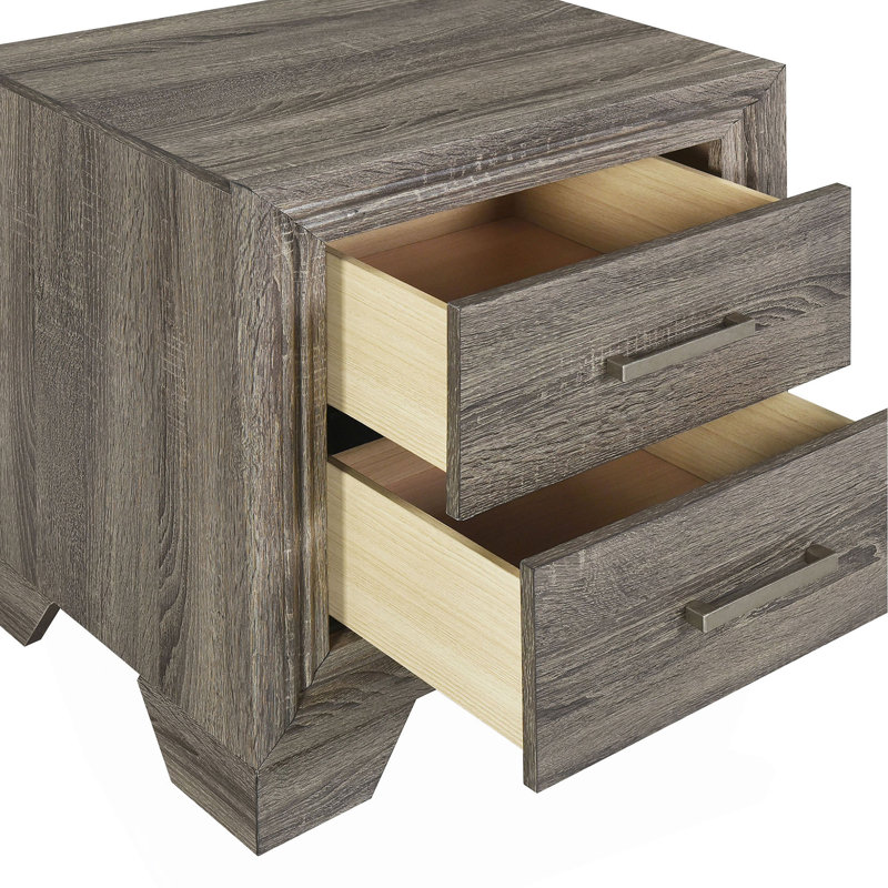 Funston 2-Drawer Nightstand Bedside Table