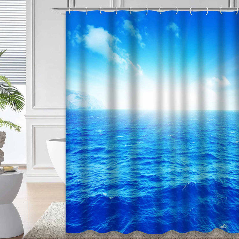 Sunlight Water Ocean Sea Sky Waves Sunrise Dramatic Blue, L 72 po x l 72 po