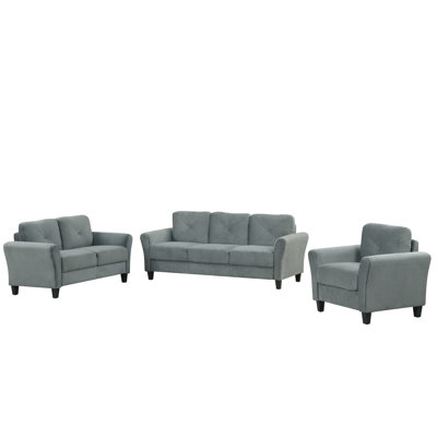3 - Piece Velvet Living Room Set by House of Hampton