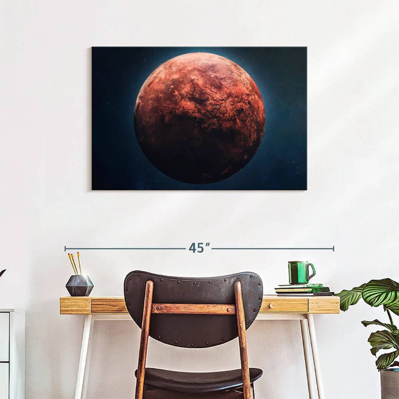Oberle Red Mars Planet, 24" H x 36" W