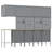 Set Of 11 Steel Medium Height-Adjustable Workshop Cabinet-615935714