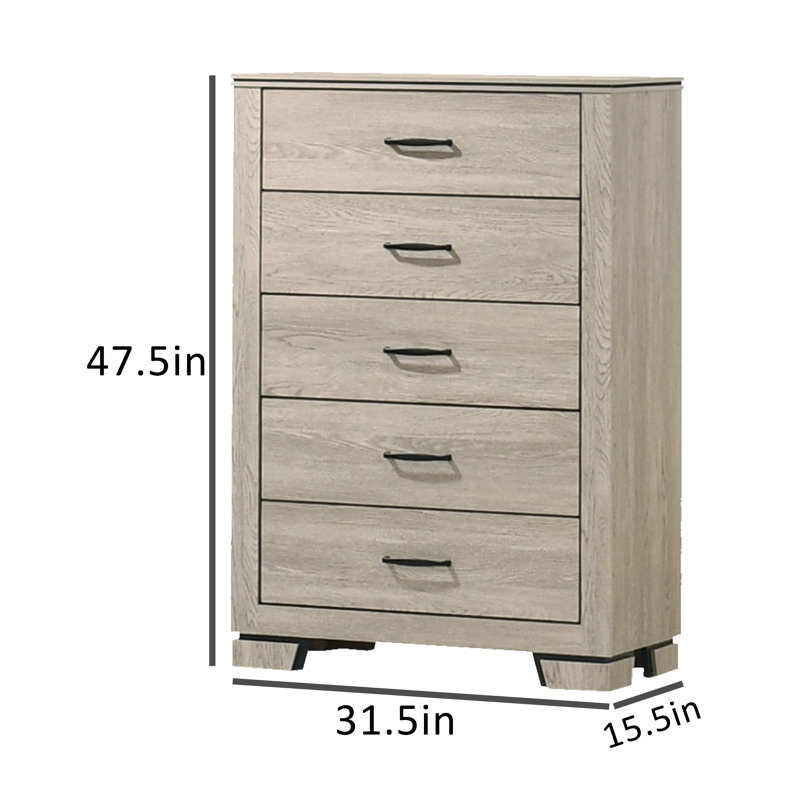 Commode rustique rustique, Grège