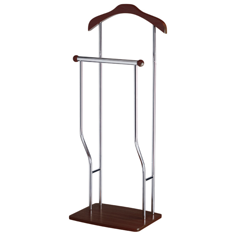 Kayleigh Metal Freestanding Valet Stand, Brown