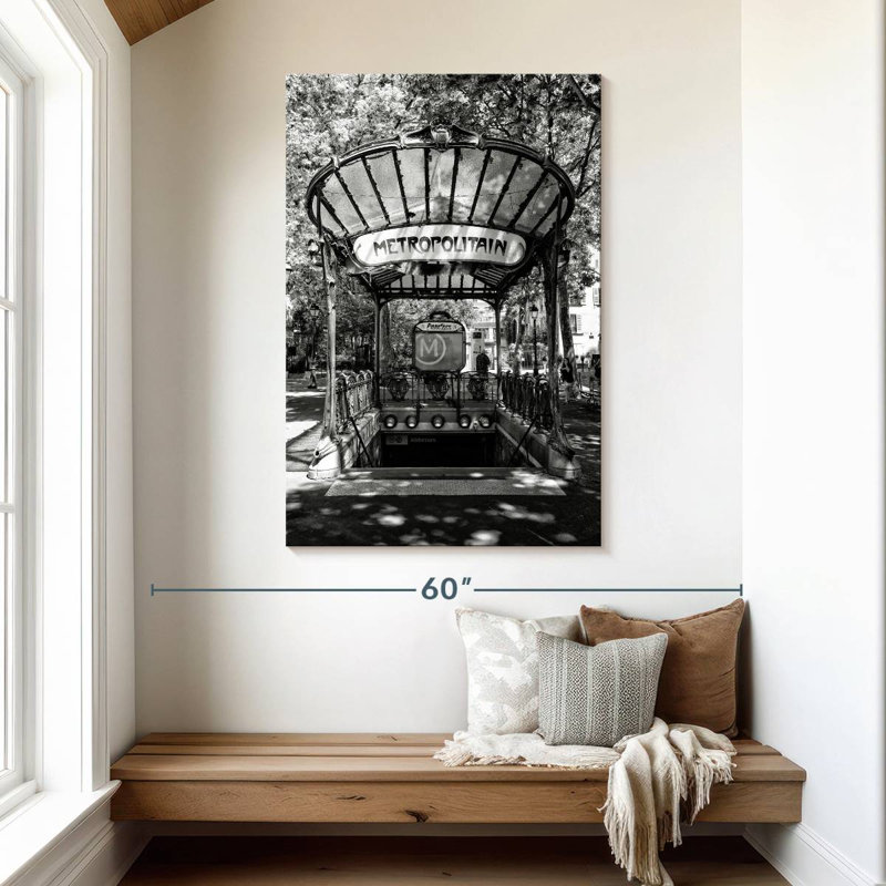 Aime noir Montmartre - Abbesses métropolitaines, H 48 po x l 32 po