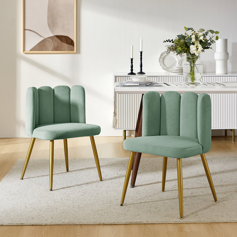 Pieraldo Upholstered Side Chair, Sage
