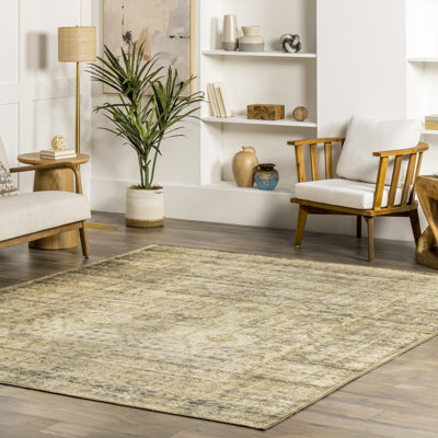 Tapis tissé à plat à motif treillis Chana SpinClean