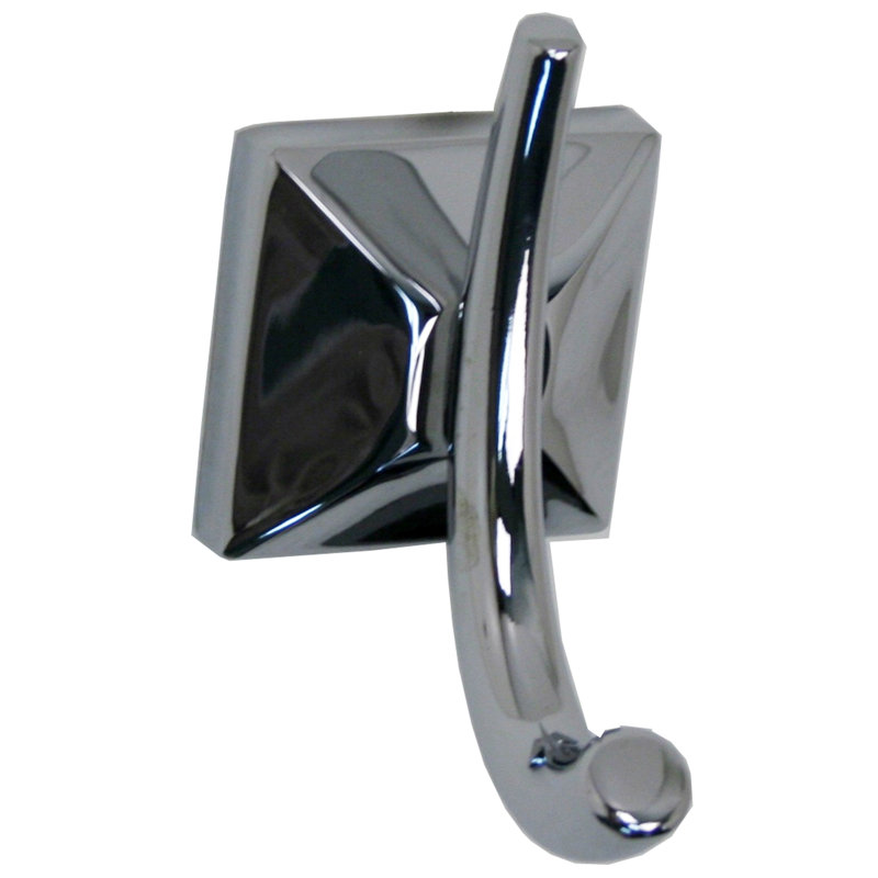 Porte-peignoir mural Euro Transitional, Chrome poli