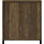 Armoire à bar coulissante avec deux tablettes réglables et rangement pour bouteilles de vin